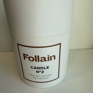 Follain Candle No. 2 — White Tea, Lavender, Fig Leaf, Basil